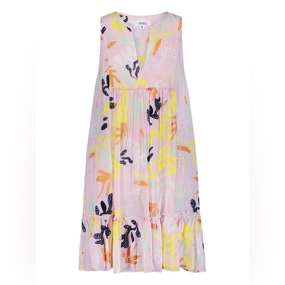 Lemlem NWOT Reef Bib Dress Multi Pink size small - Picture 5 of 13